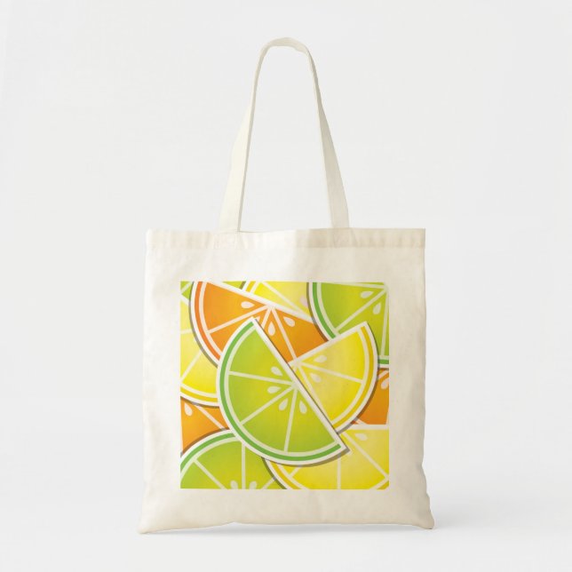 Funky citrus wedges tote bag (Front)