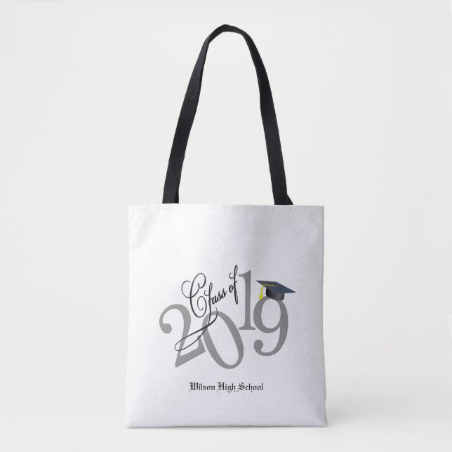 Funky Class of 2019 Graduation Tote Bag (Front)