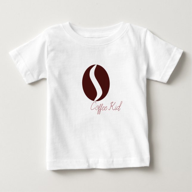 Funky Coffee Bean Baby T-Shirt (Front)