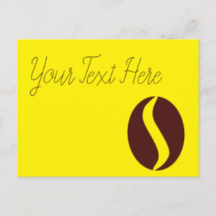 Funky Coffee Bean Postcard