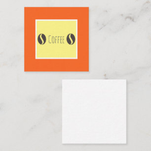 Funky Coffee Beans Minimalism Enclosure Card
