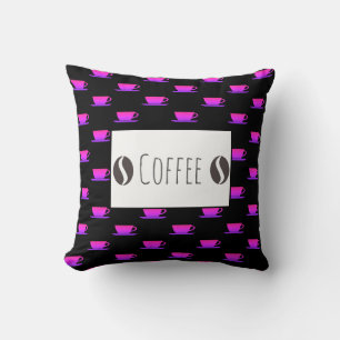 Funky Coffee Beans Pattern Cushion Throw Pillow