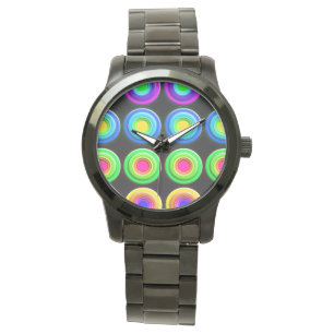 Funky Colourful 3D Circles Watch