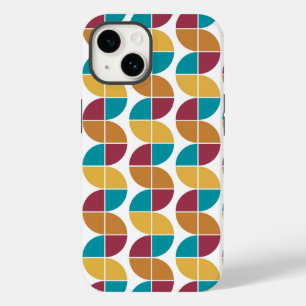Funky Colourful 70s Vintage Geometric Pattern Case-Mate iPhone 14 Case