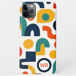 Funky Colourful Amorphous Shapes Art Pattern iPhone 11Pro Max Case