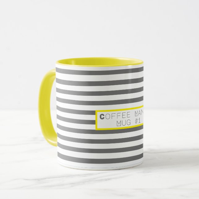 Funky Colourful Coffee Mania Mug #1 Cup (Front Left)