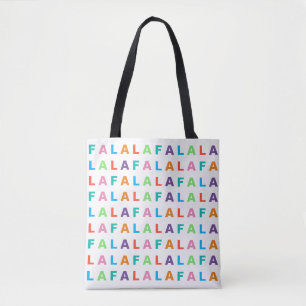 Funky Colourful Fun FA LA LA Holiday Season Tote Bag