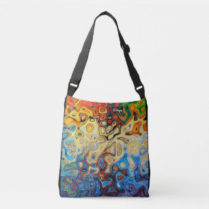Funky Colourful Modern Abstract Painting Art Bag