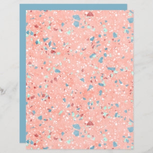 Funky Colourful Mosaic Art Scrapbook Paper