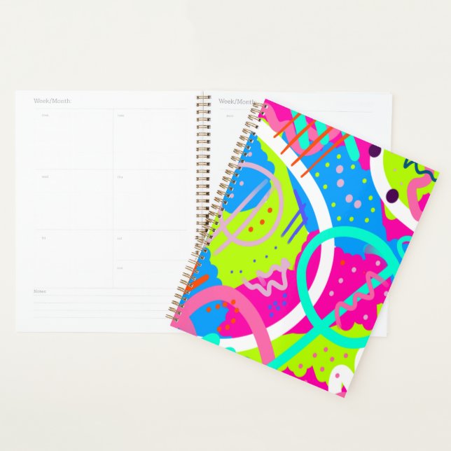 Funky Colourful Pop Art  Planner (Display)