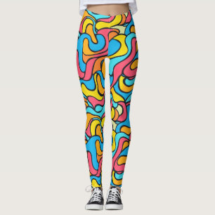 Funky Colours Abstract Leggings