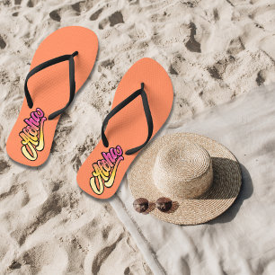 Funky Coral   Faded Orange Aloha Beach Jandals