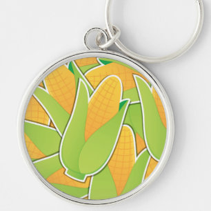 Funky corn key ring