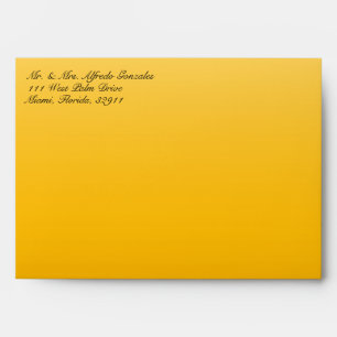 Funky Cow Print Yellow Envelope