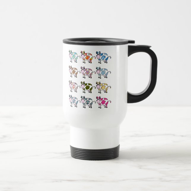 Funky Cows Travel Mug (Right)