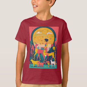 "Funky Creature: Maroon Kids' Tee" T-Shirt