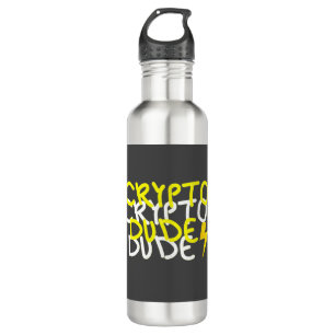 Funky Crypto Dude Energy Power Sign 710 Ml Water Bottle