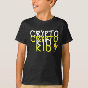 Funky Crypto Kid Energy Power Sign T-Shirt