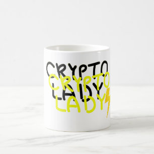 Funky Crypto Lady Energy Power Sign Coffee Mug
