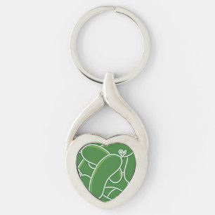 Funky cucumber key ring