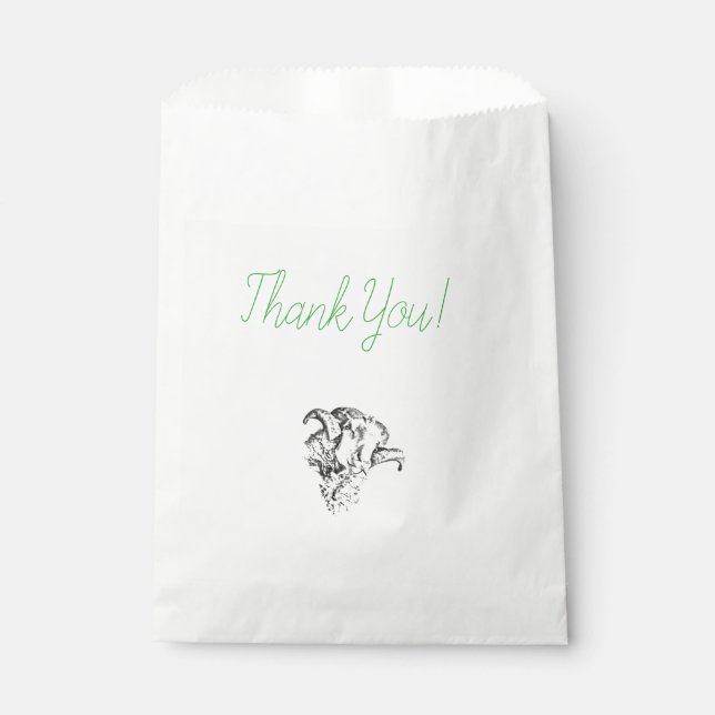 Funky Cute Sheep Ram Favour Bags (Front)