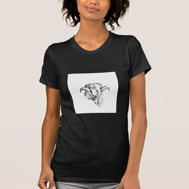 Funky Cute Sheep Ram T-Shirt (Front)