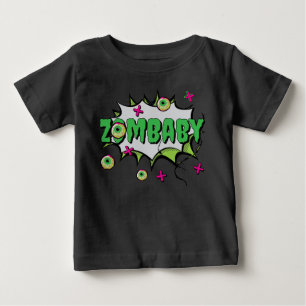 Funky Cute ‘ZomBaby’ Zombie Hugs and Kisses Baby T-Shirt