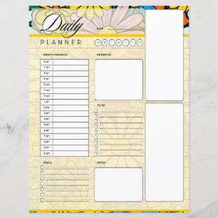 Funky daisies daily planner