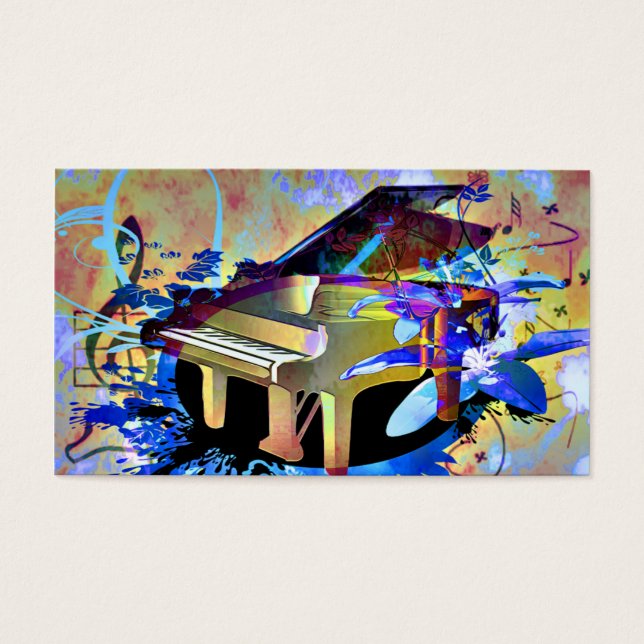 Funky Digitally Coloured Piano (Front)
