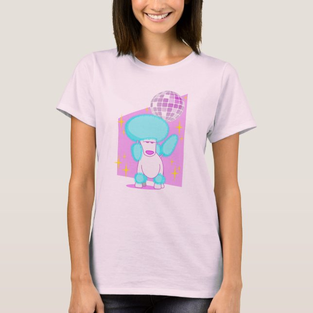 Funky Disco Poodle T shirt (Front)
