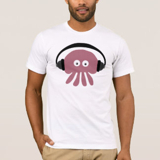 Funky DJ jellyfish with headphones T-shirt