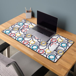 Funky Doodles Circles Desk Mat