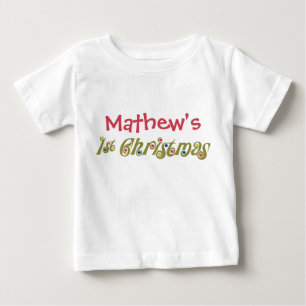 Funky Dots Green 1st Christmas Shirt