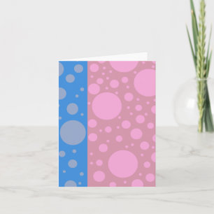 Funky Dots Note Card, Standard white envelopes inc Card