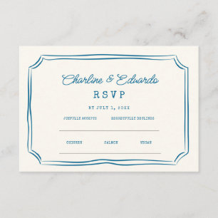 Funky Drawing Handwri Wedding Website   RSVP QR  Enclosure Card