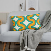 Funky Eclectic Retro Half Circles Art Pattern