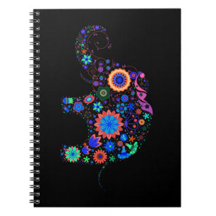 Funky Elephant Spiral Notebook