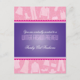 Funky Fashion Show Invitation