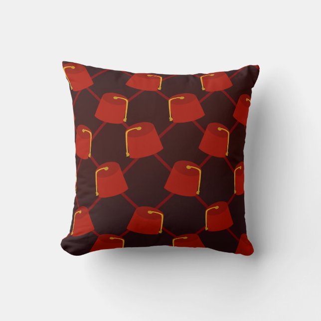 Funky Fez Fiesta Cushion (Front)