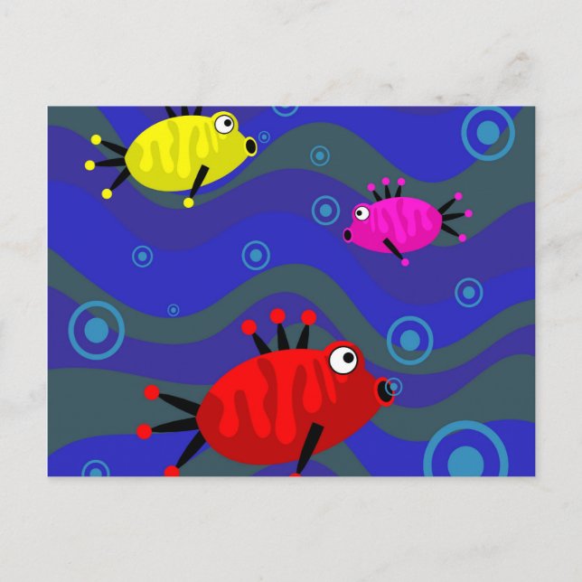 Funky Fish Postcard (Front)