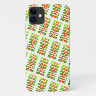 Funky Flag Colours Belarus Беларусь iPhone 11 Case
