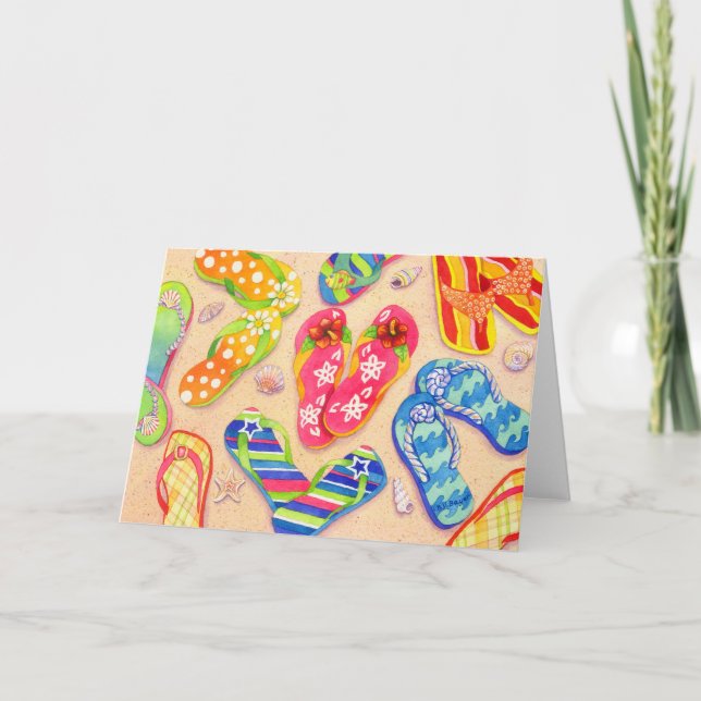 Funky Flip Flops Card (Front)