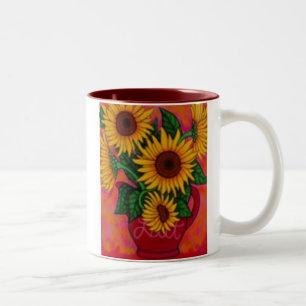 Funky Floral Coffee Mugs