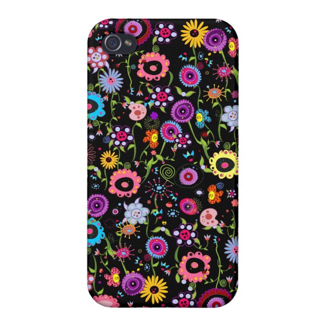 Funky Floral iPhone Case (Back)