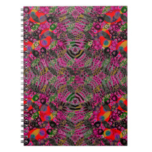 Funky Florescent Zebra Spiral Notebook