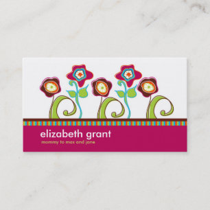 Funky Flower Business Calling cards