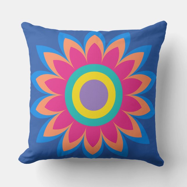 funky flower cushion (Front)