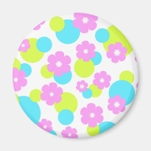 Funky flowers - Magnet