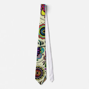 Funky Folk Art tie
