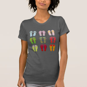 Funky footwear colorful Summer flip flops T-Shirt